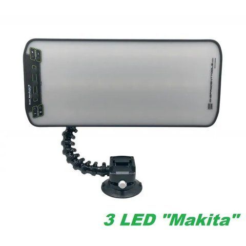 copy_PDR LED light MaksMaster-M G2 3LED with Makita adapter (C-W-C)