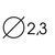 D2,3 мм