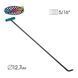 Single bend interchangeable tip rod 42'' x 1/2&ldquo;