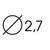 D2,7 мм