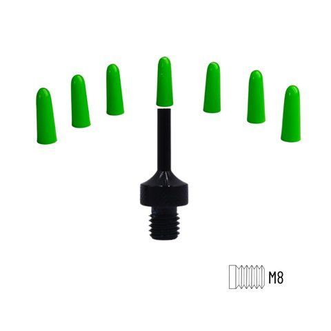 Tip with polyurethane inserts