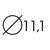 D11,1 мм