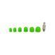 Steel tip with polyurethane inserts